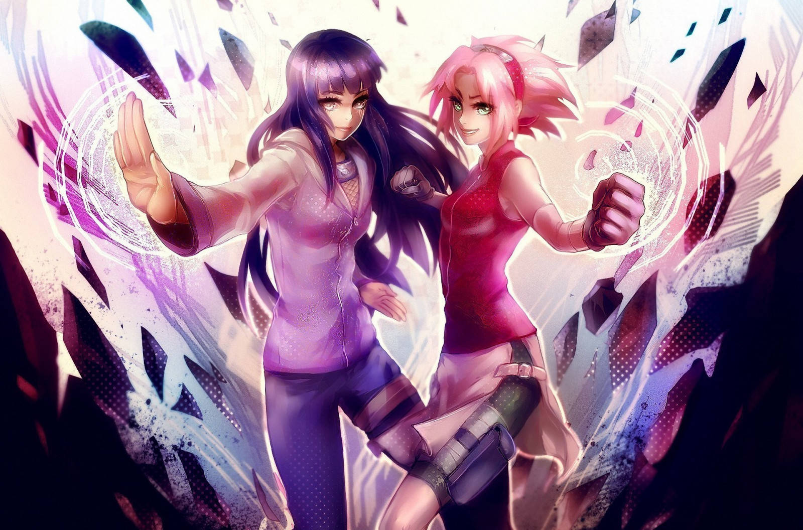 Narutogirls Sakura Und Hinata Wallpaper