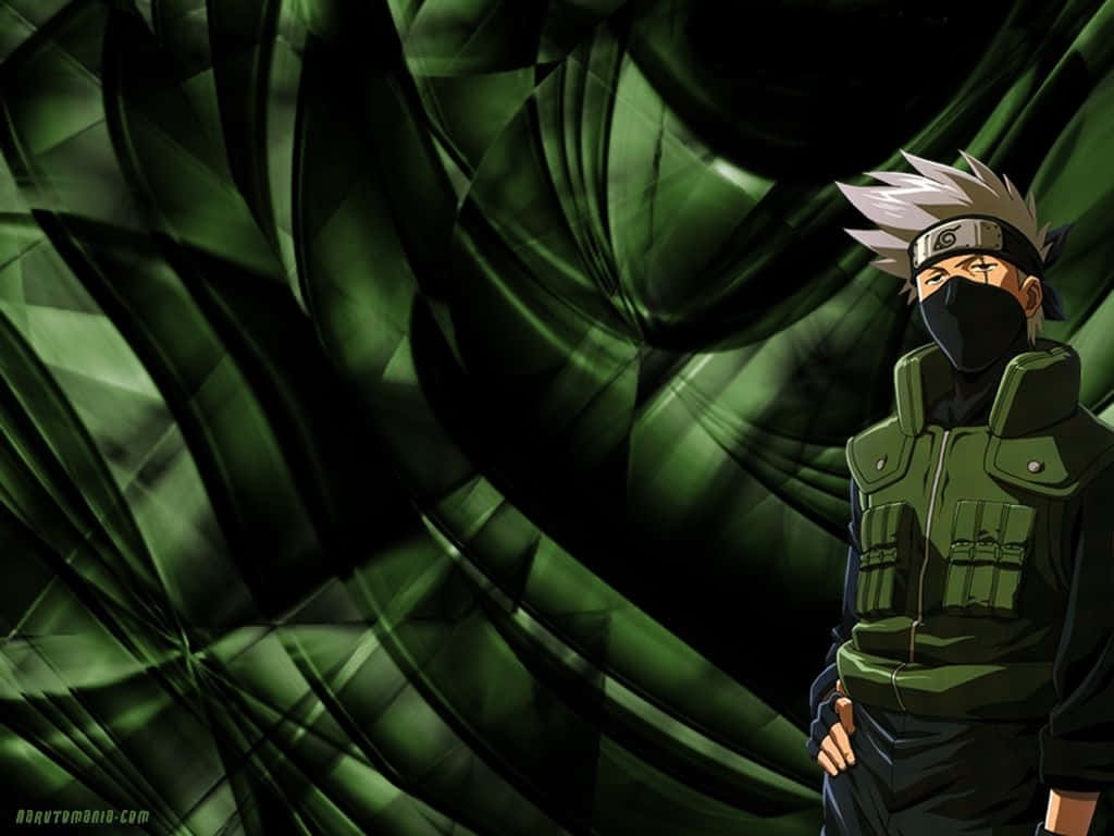 Naruto Kakashi Green Fractal Wallpaper