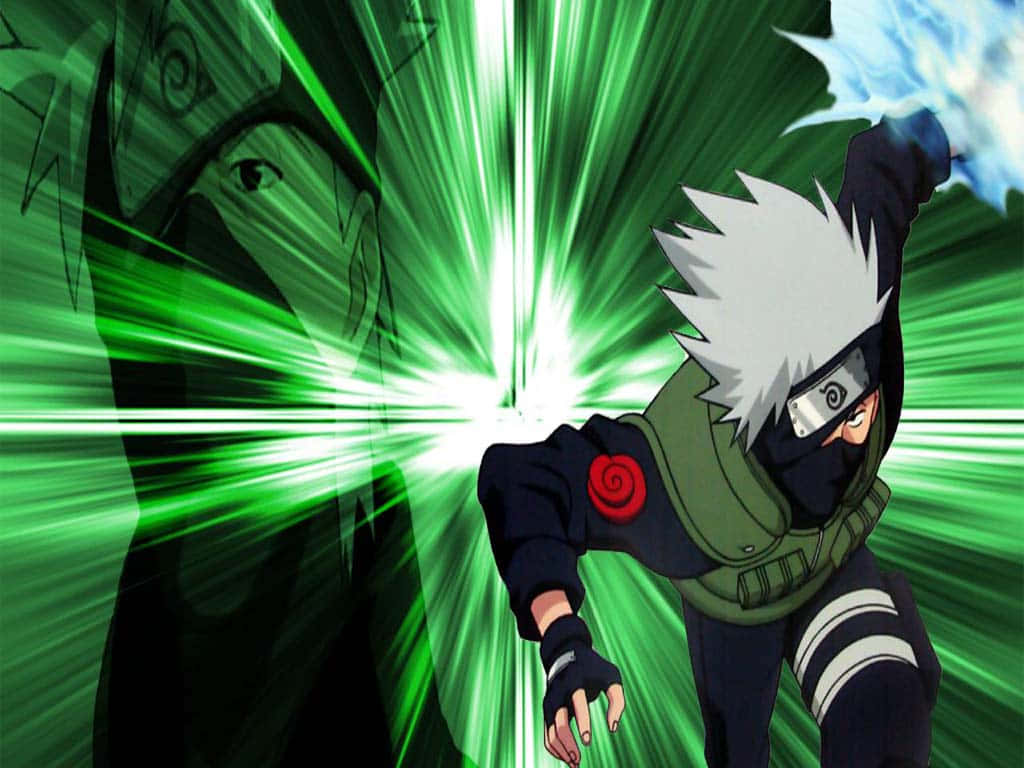 Slip dig selv ud som en indre ninja med Naruto Green! Wallpaper