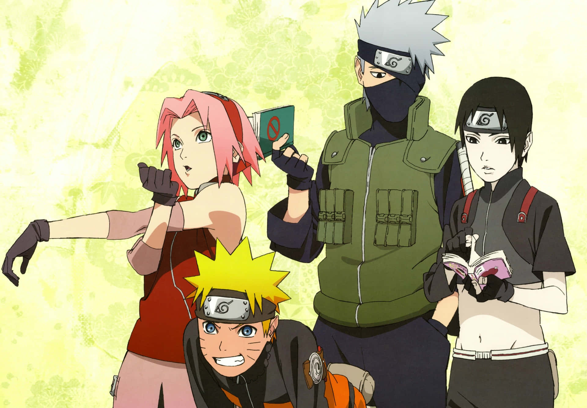 Bliv med i Naruto-gruppen og opdag en verden fyldt med spænding. Wallpaper