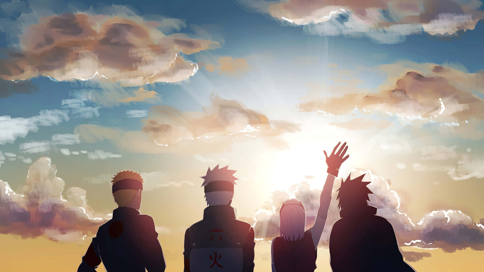 Team 7 of the Village Hidden in the Leaves Unite! Wallpaper