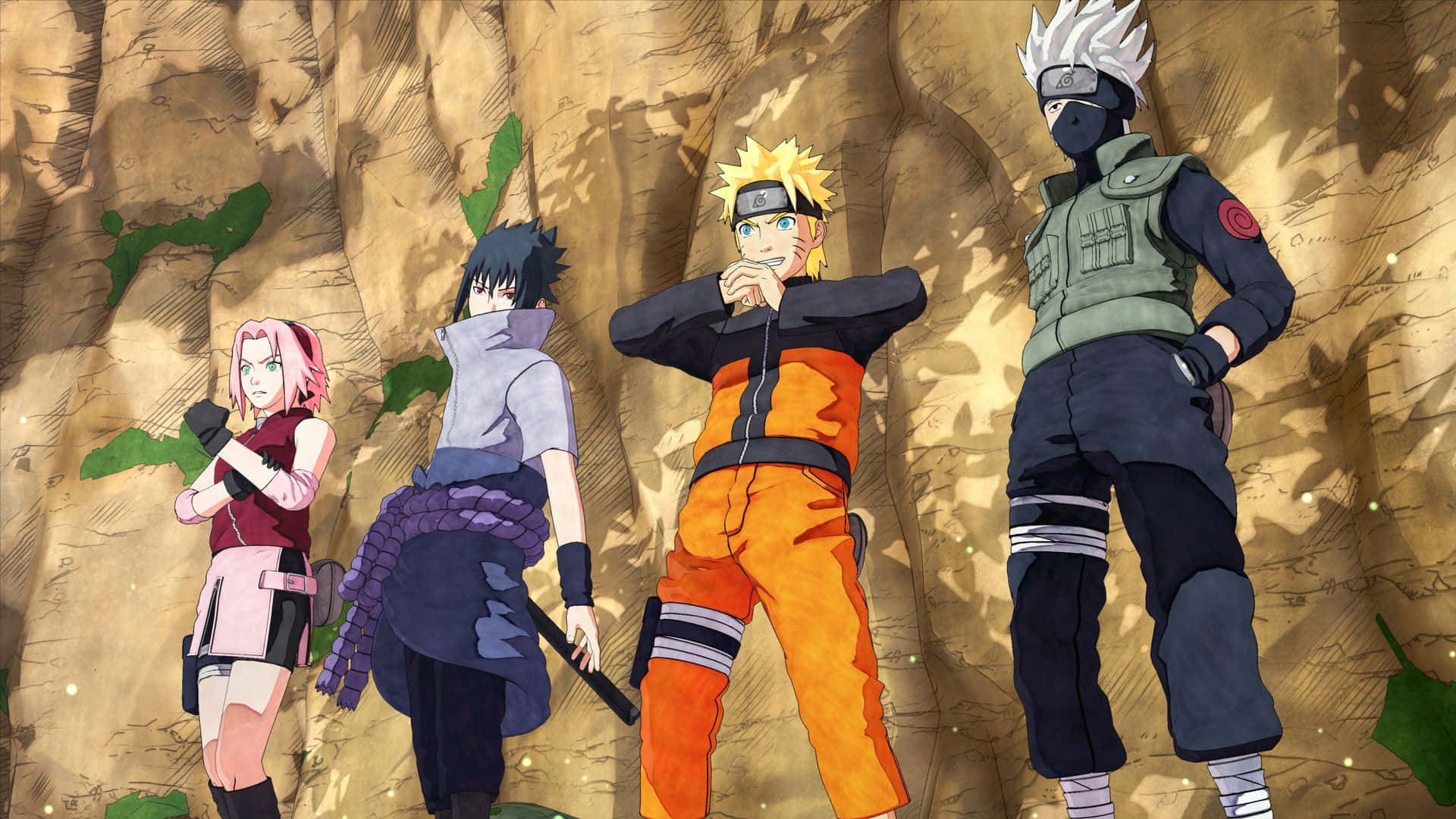 Naruto og venner. Wallpaper