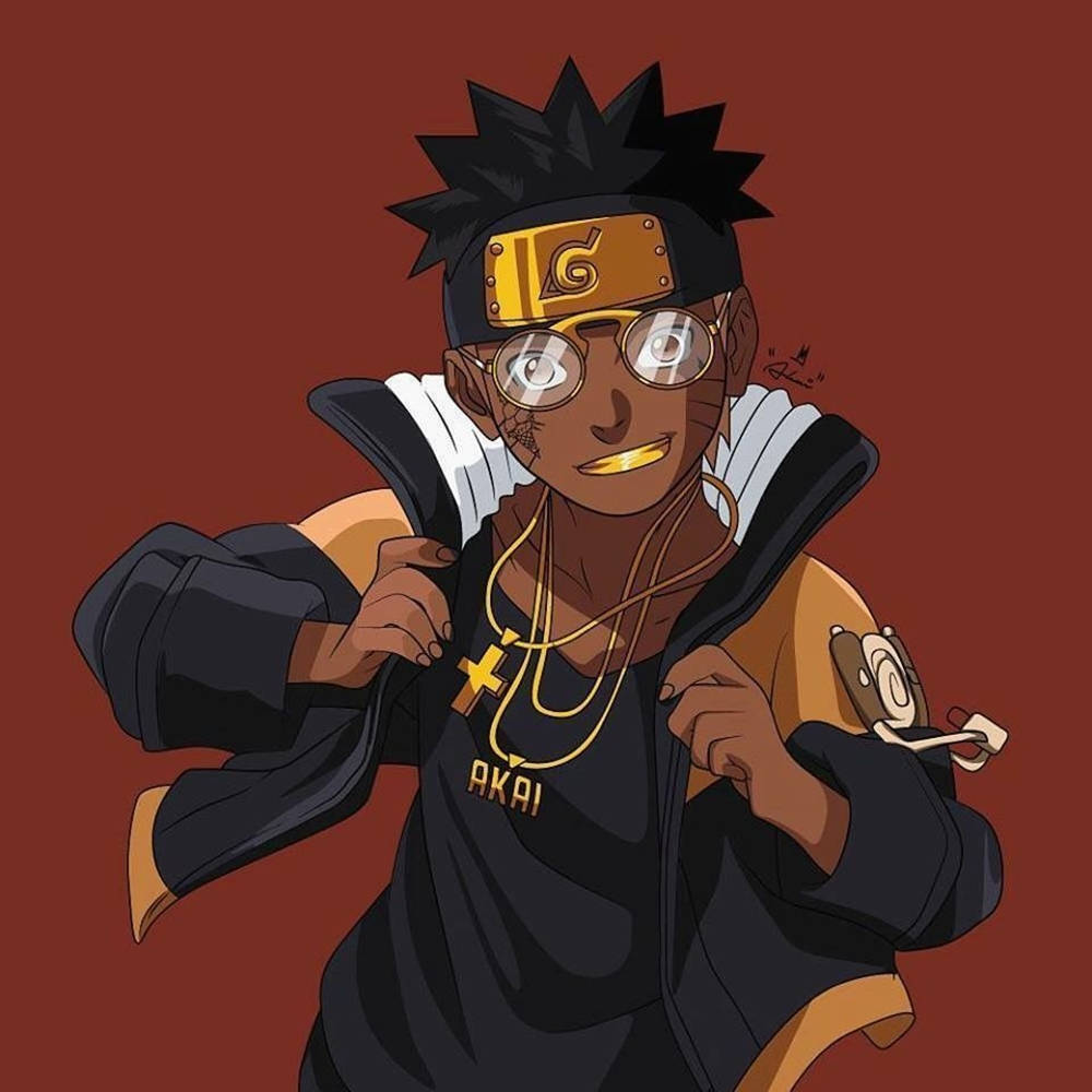 Representing Naruto style with a touch of Gucci Wallpaper