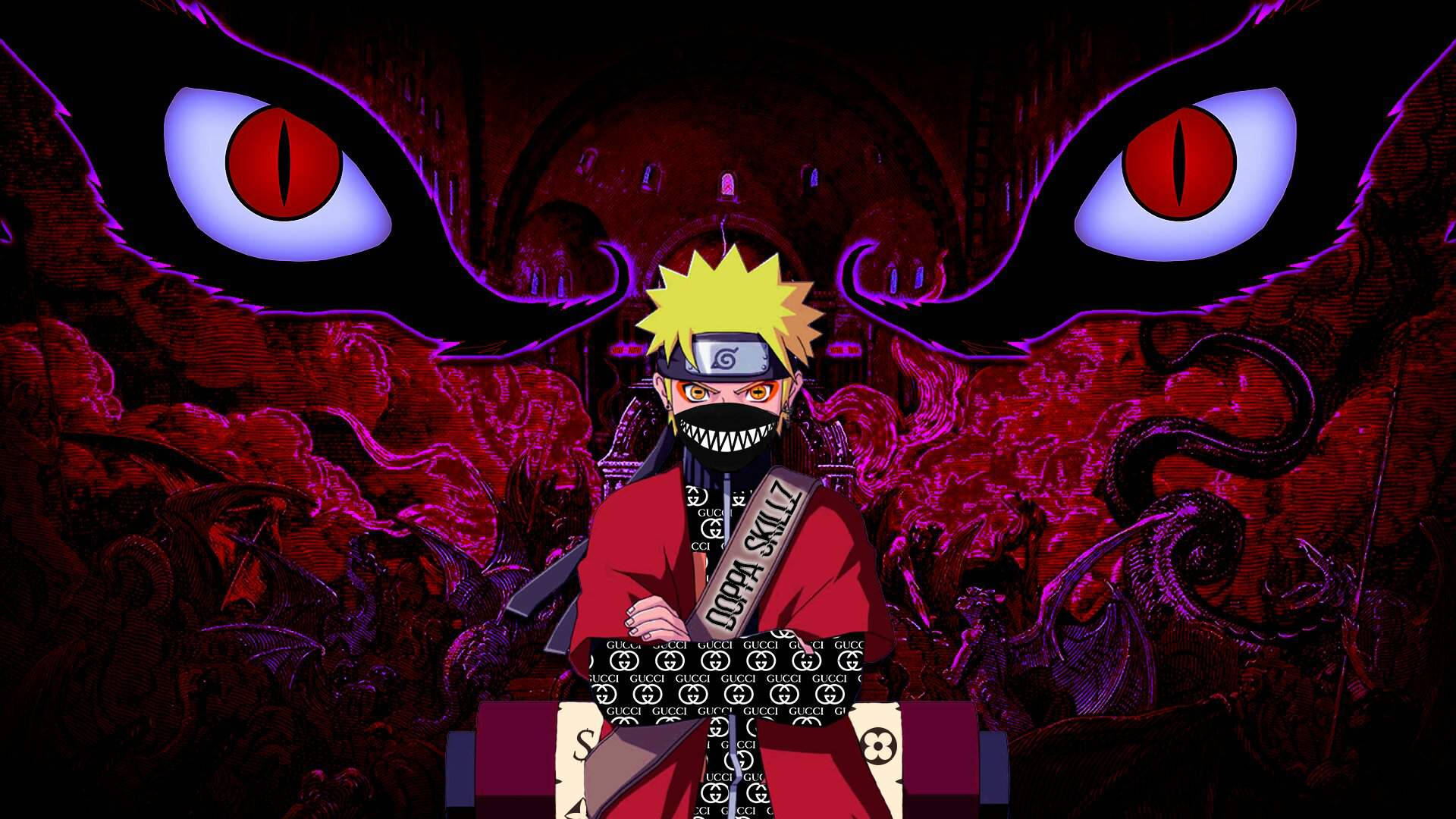 Gucci and Naruto Style Wallpaper