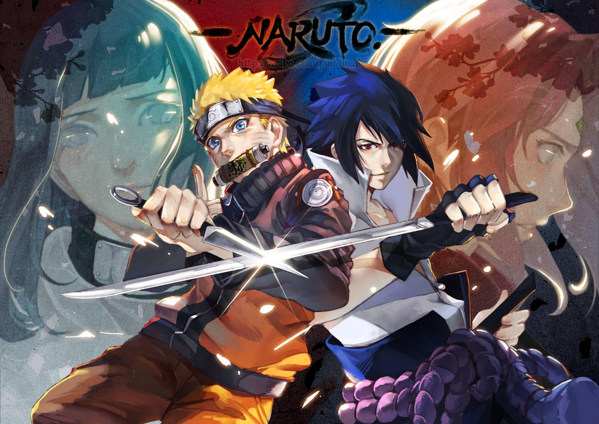 Join The World Of Naruto Gucci - A Fusion Of Style and Adventure Wallpaper