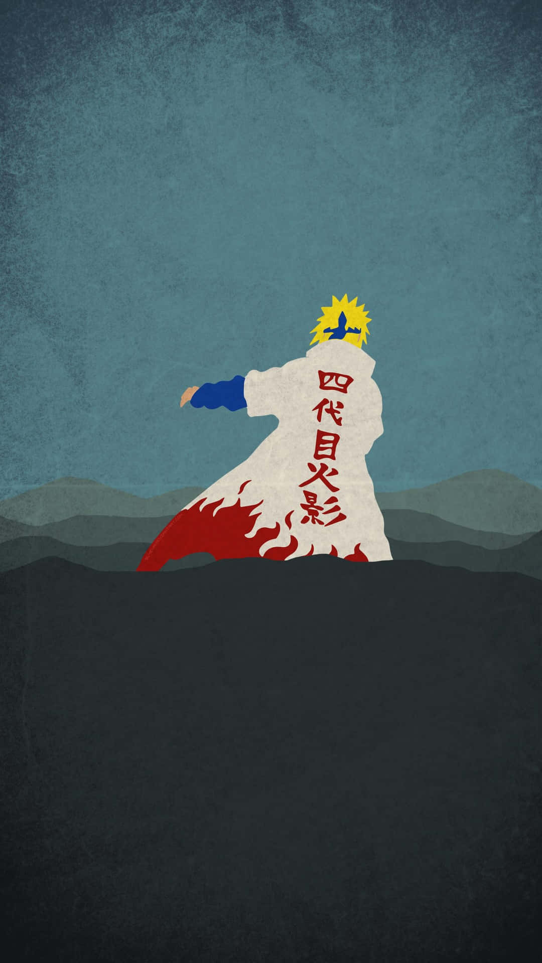 Naruto Hokage Cloak Kunst Achtergrond