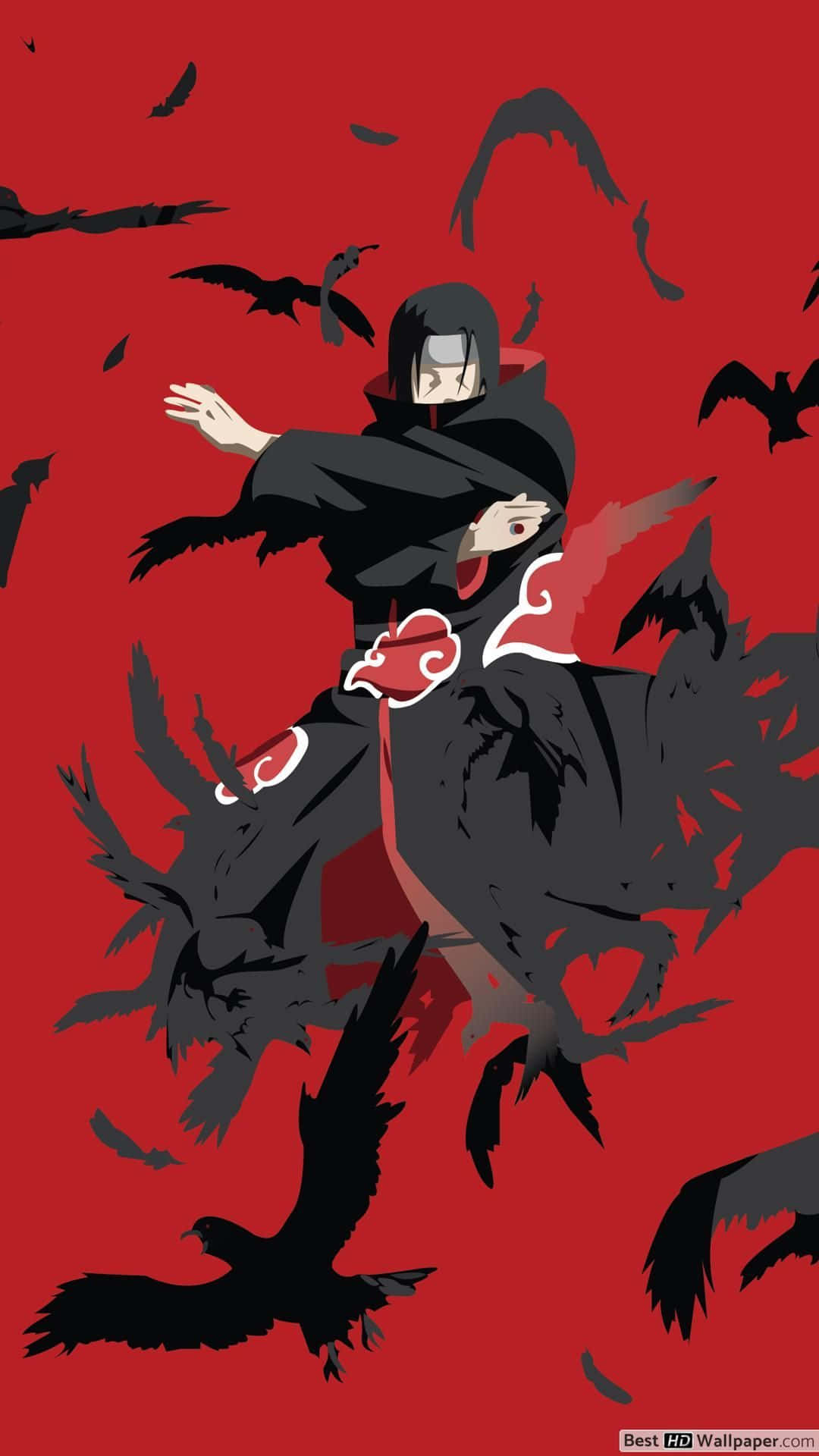 Naruto Itachi As A Powerful Shinobi Wallpaper