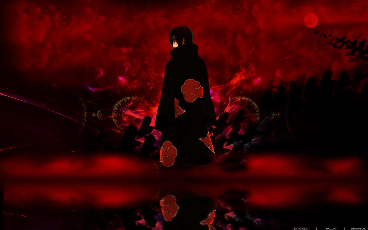 Dark Naruto Itachi Reflection Wallpaper