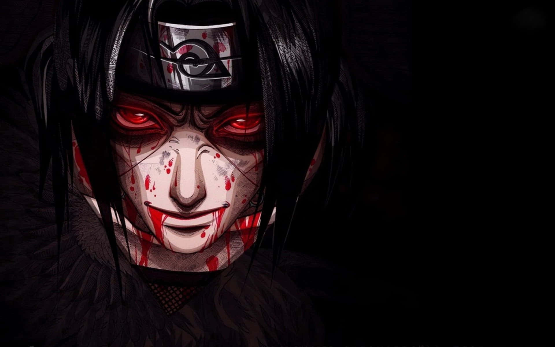 Naruto Itachi Bloody Face Wallpaper