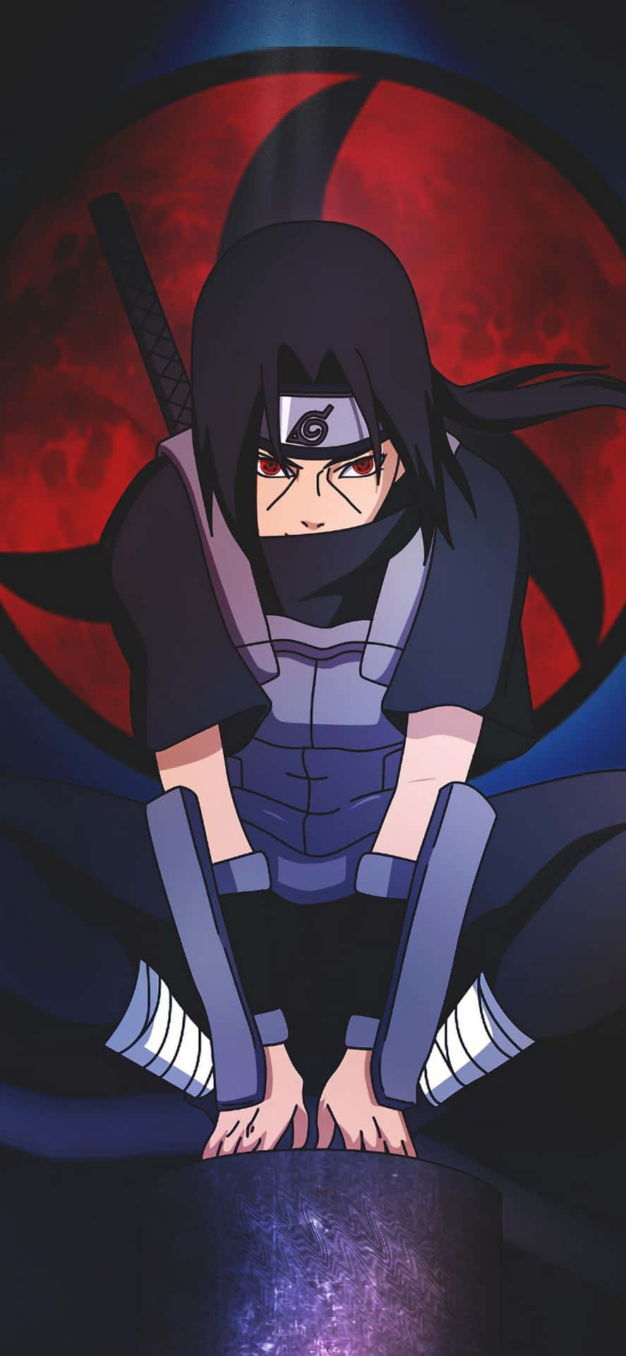 Naruto Itachi som teenager og Captain America Taegaki Wallpaper