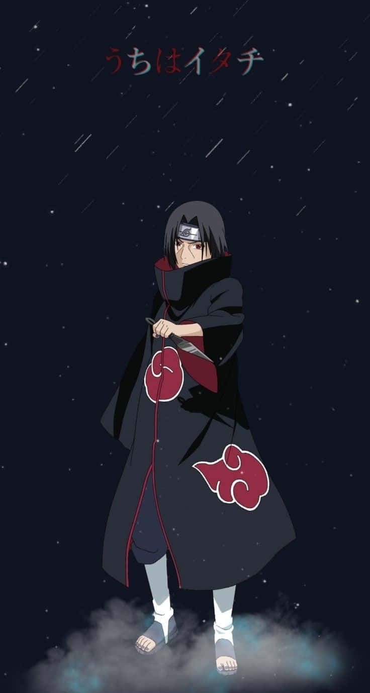 Naruto Itachi Holding A Kunai Wallpaper