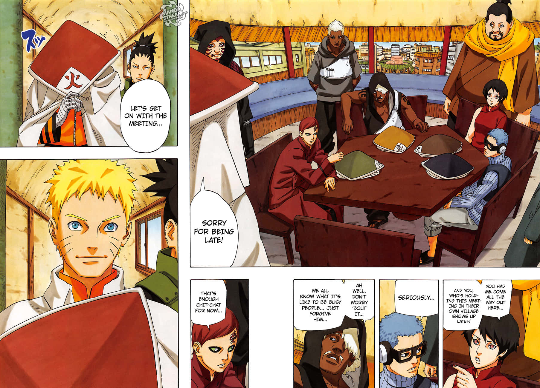 Narutokage - El Poderoso Grupo De Los Cinco Líderes Fondo de pantalla