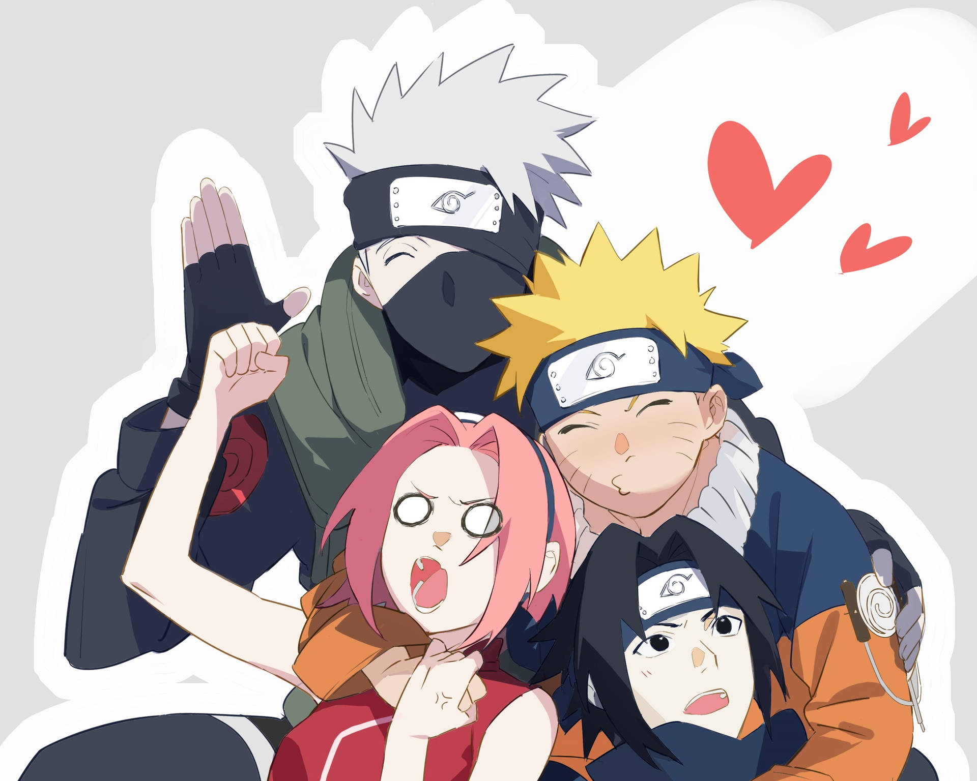 Naruto Kakashi And Friends Wallpaper