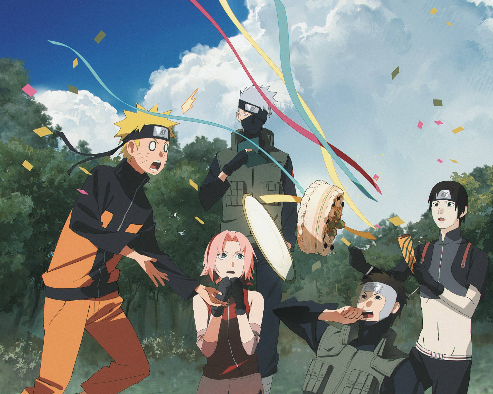 Download Naruto Kakashi Funny Art Wallpaper 