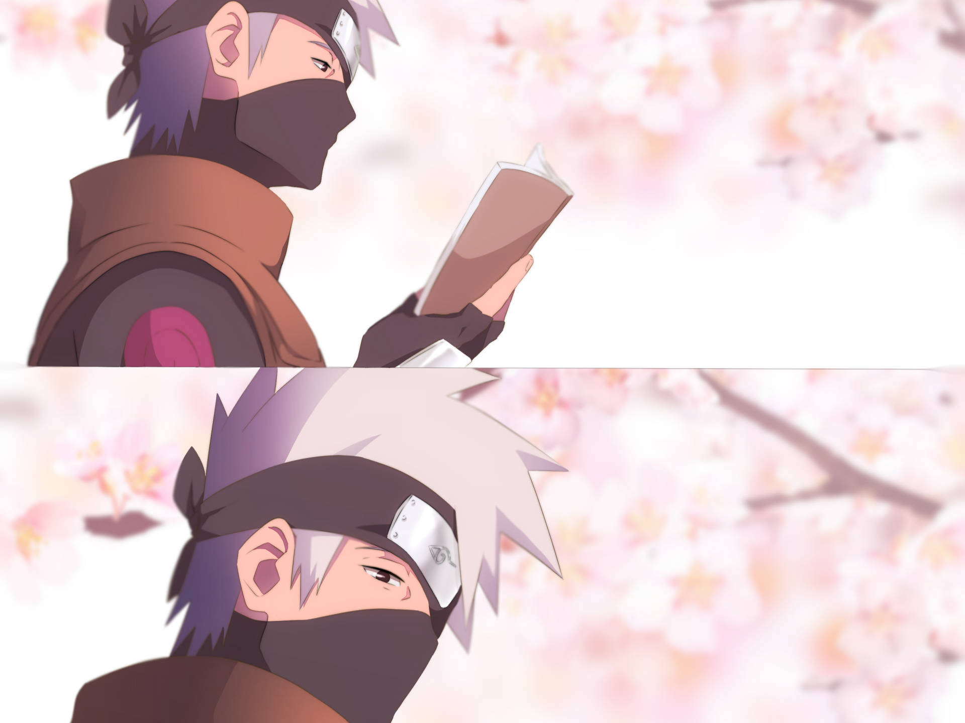 Naruto Kakashi Reading Book Wallpaper
