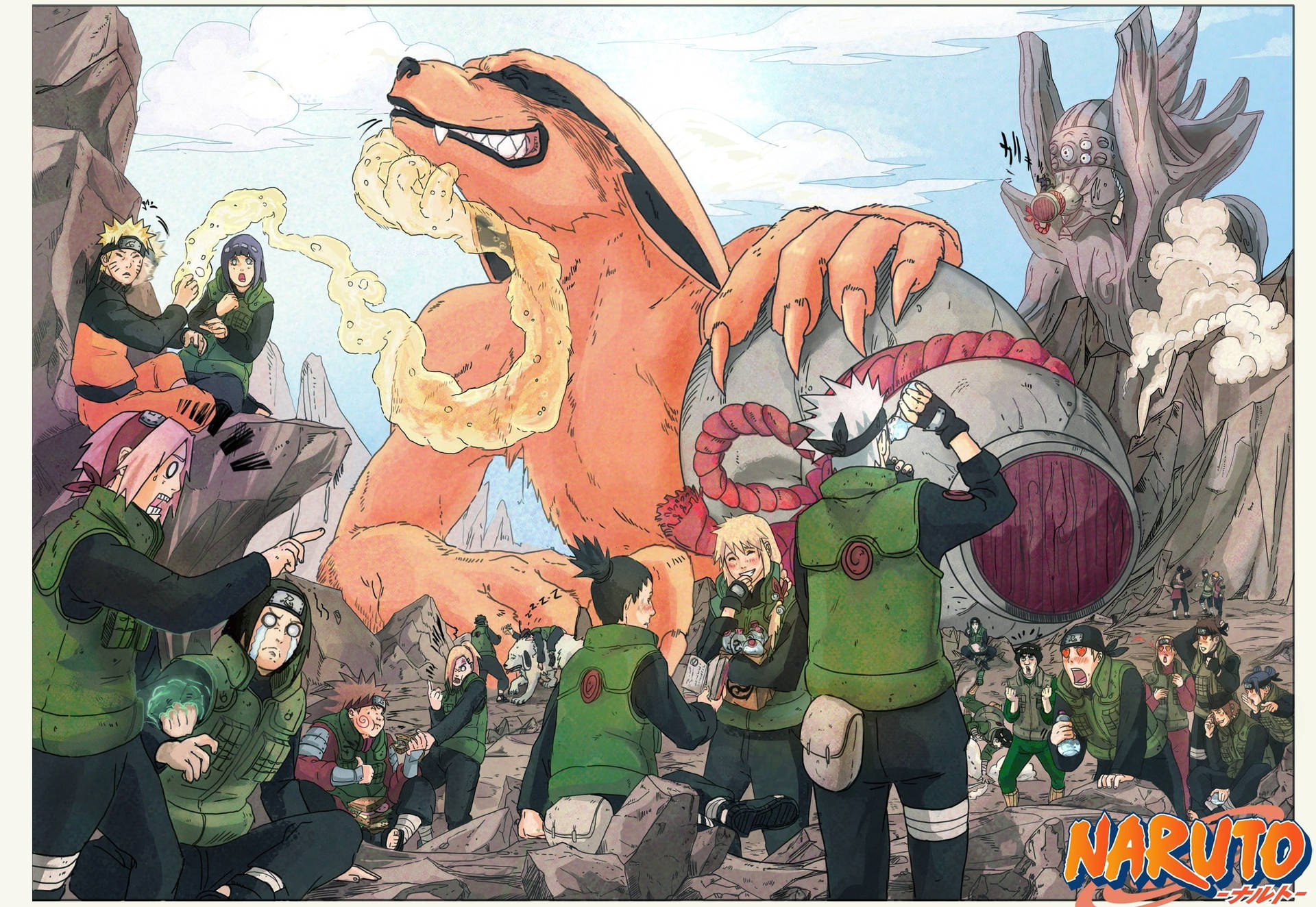 Pôsterdos Principais Personagens De Naruto. Papel de Parede