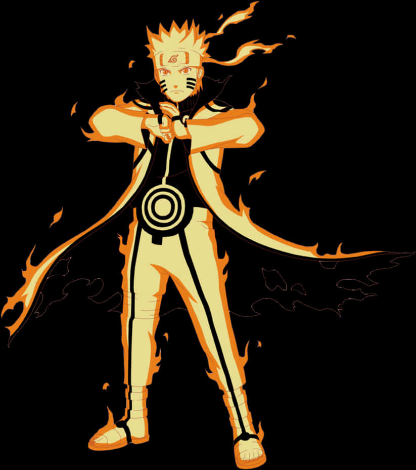 Naruto Kurama Chakra Mode PNG