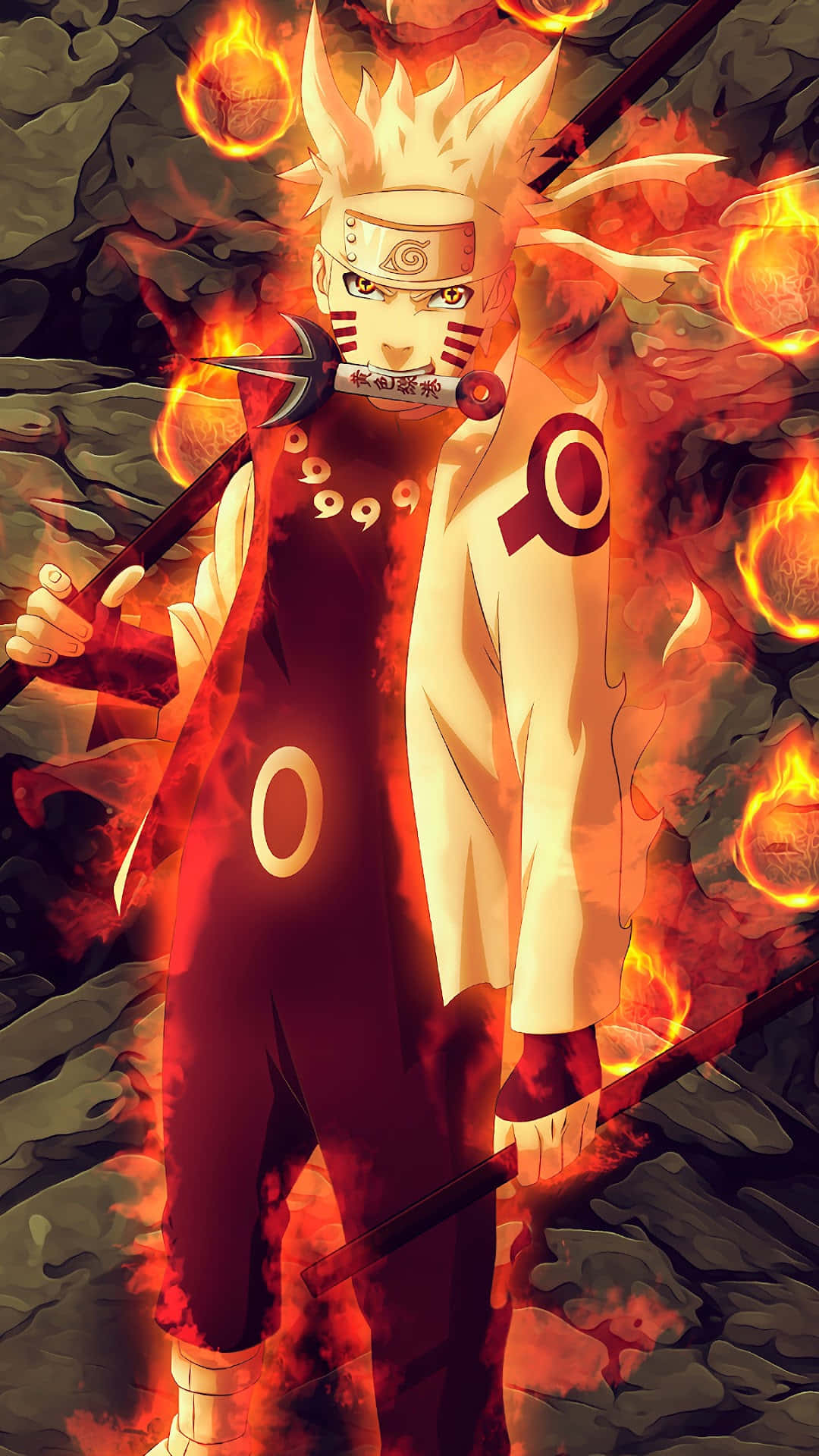 Naruto Kurama Mode Art Wallpaper