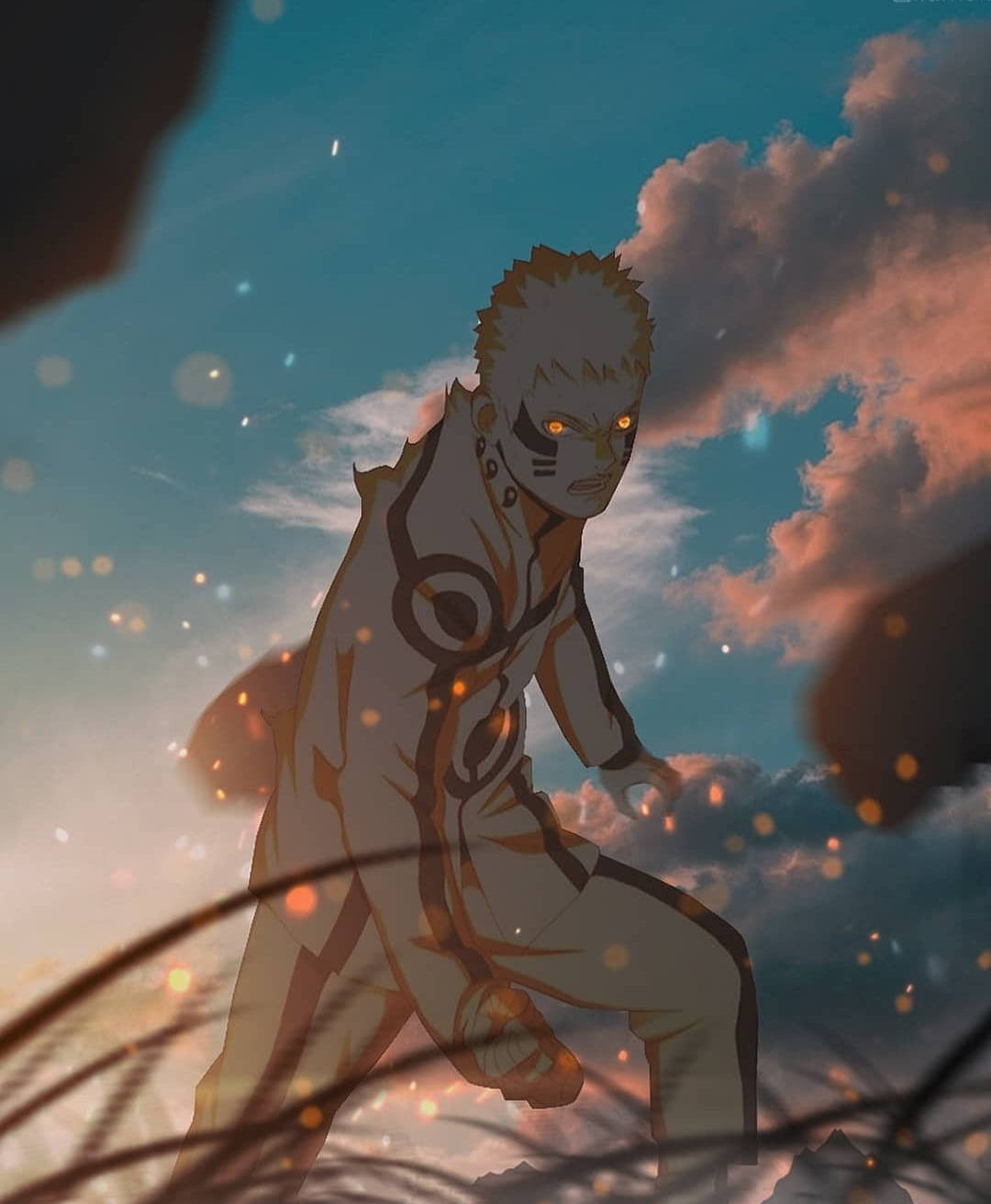 Naruto Kurama Sage Mode Background
