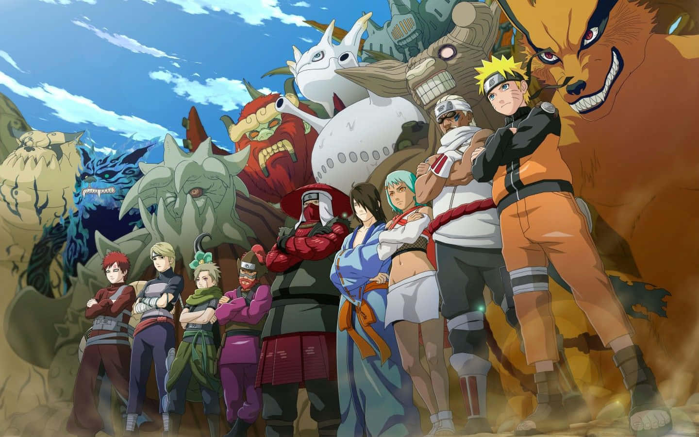 Verbringedeinen Tag Mit Dem Fleißigen Und Mächtigen Naruto Uzumaki! Wallpaper