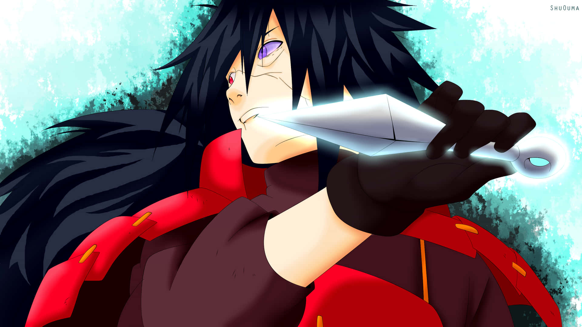 Madara Uchiha, now immortal with the power of the Rinnegan Wallpaper