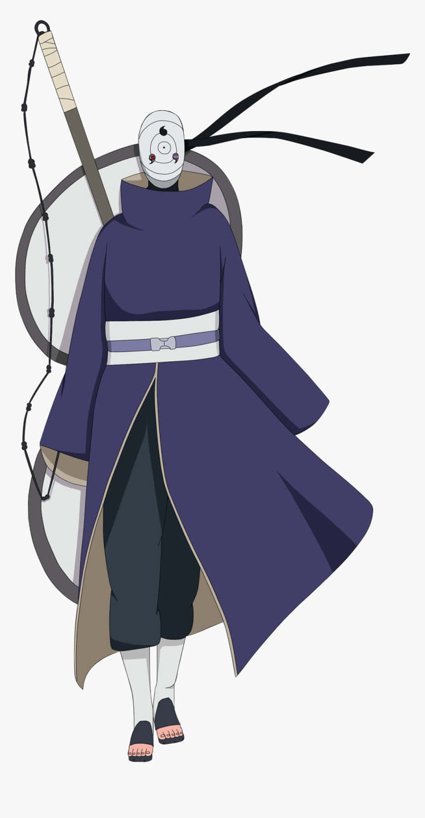 Madara Uchiha, leader of the Akatsuki, as seen in the Naruto anime series. Wallpaper