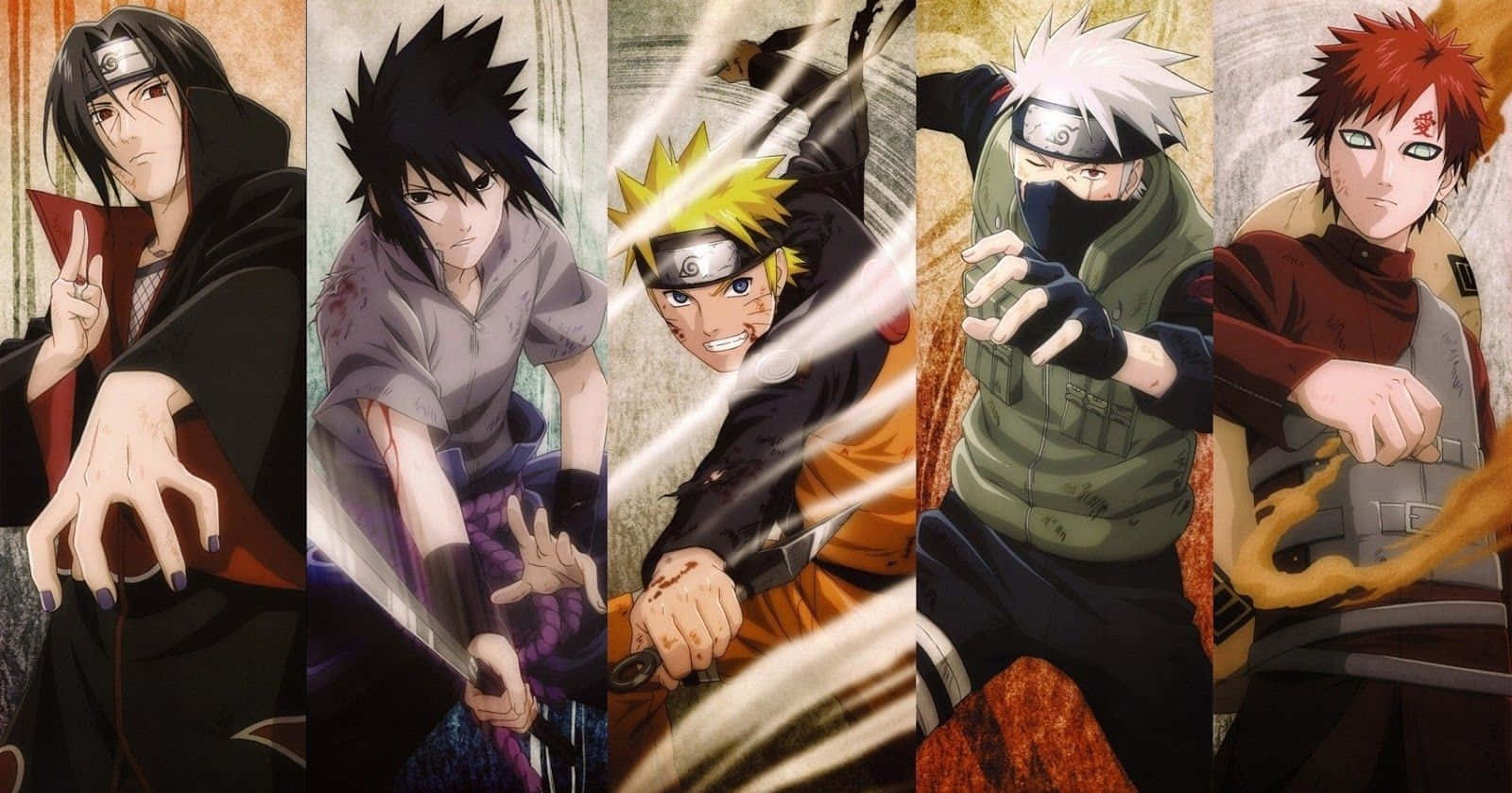 Naruto Shippuden Manga Anime Boys Collage Wallpaper