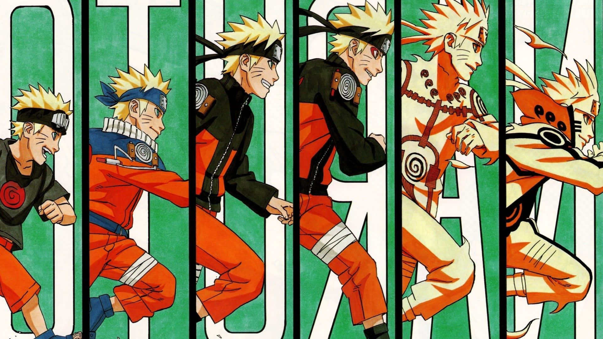 Naruto Manga Anime Evolution Wallpaper