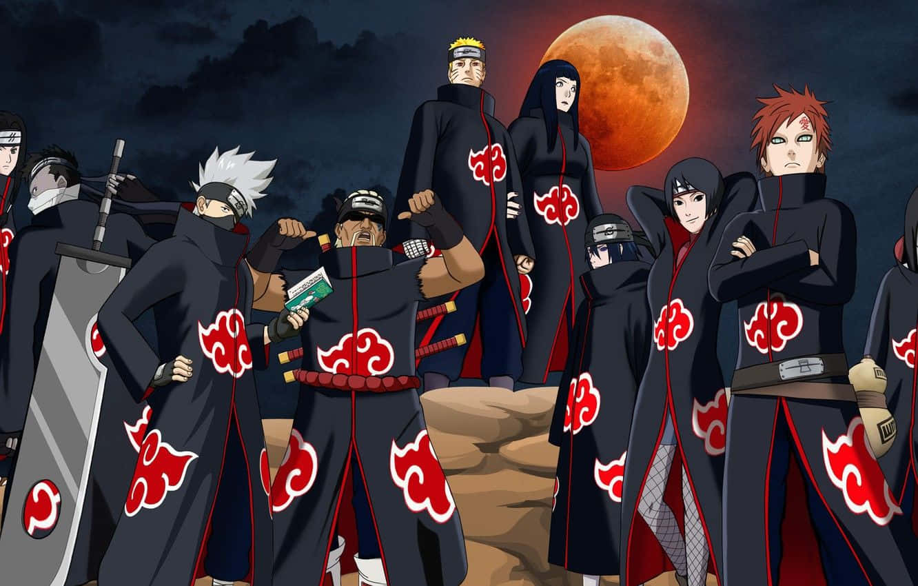 Narutoshippuden Manga Anime Akatsuki-medlemmar. Wallpaper