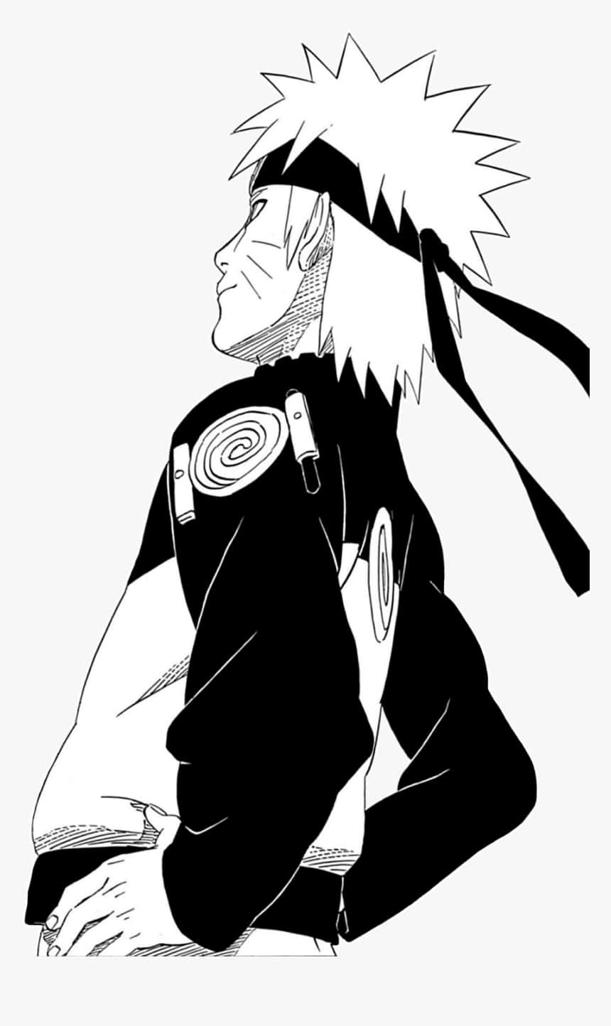 "Naruto in a powerful pose"