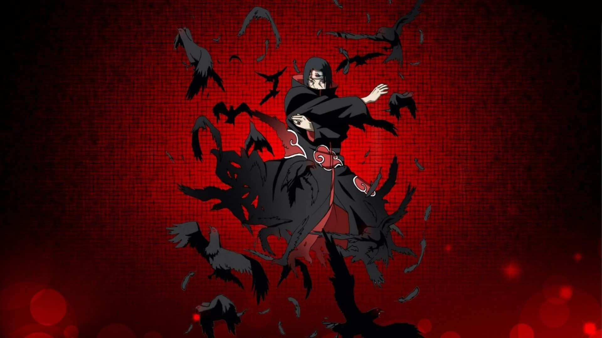 Ensvart Och Röd Anime-karaktär Med Ett Svärd Wallpaper