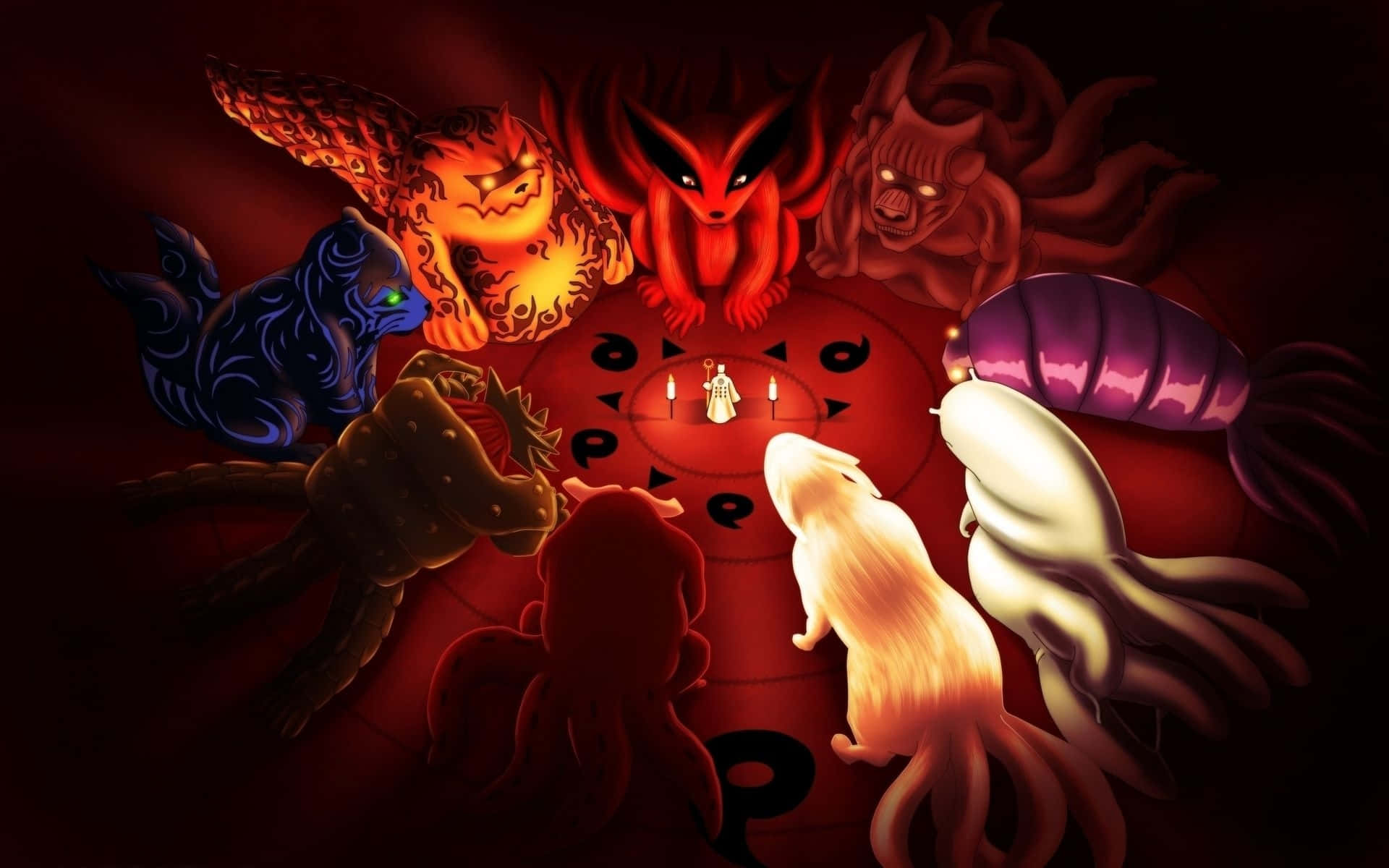 "Unleash the Power of the Nine-Tails" Wallpaper