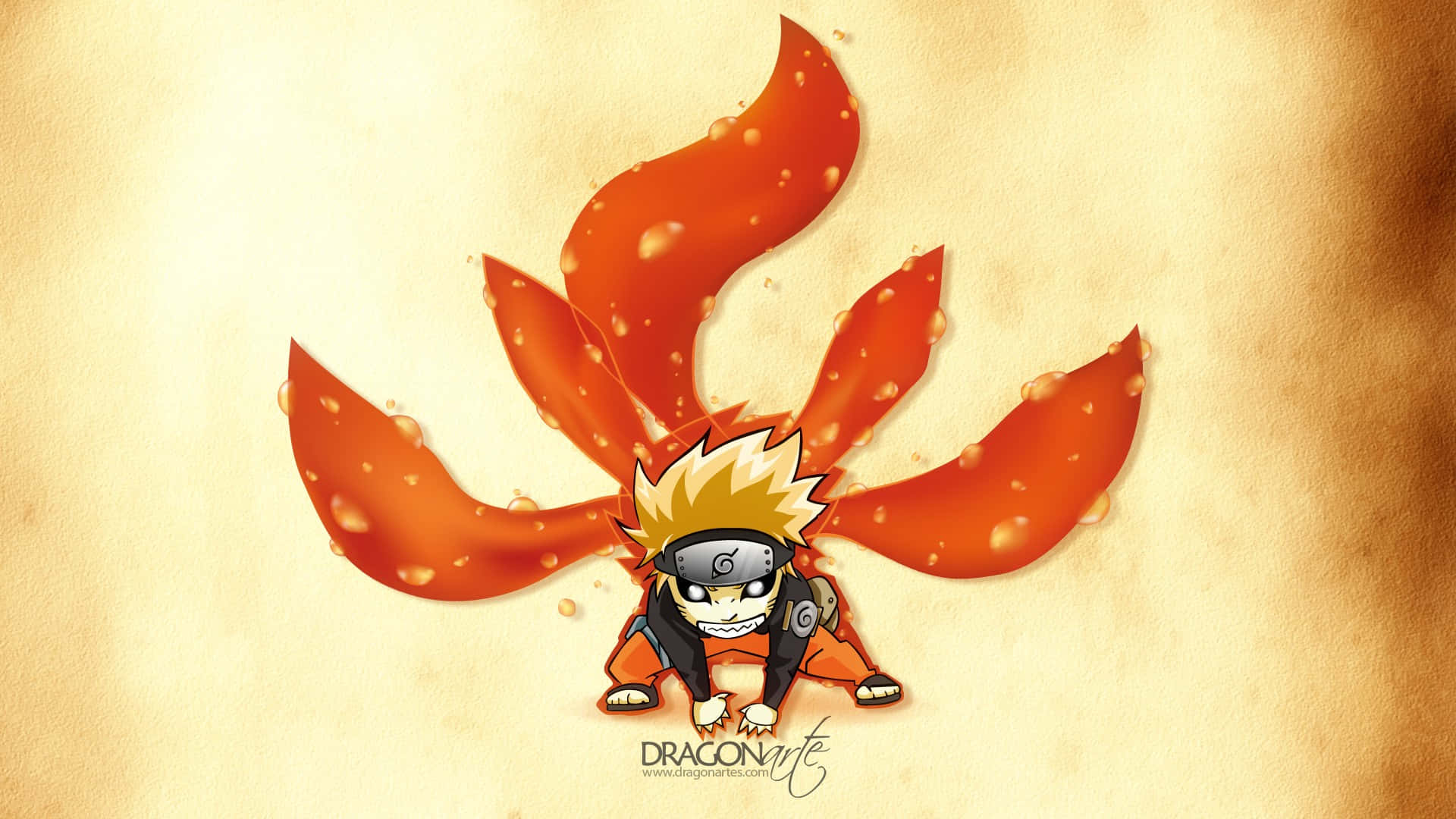 Naruto Uzumaki, the Hero Possessing the Nine Tails Wallpaper