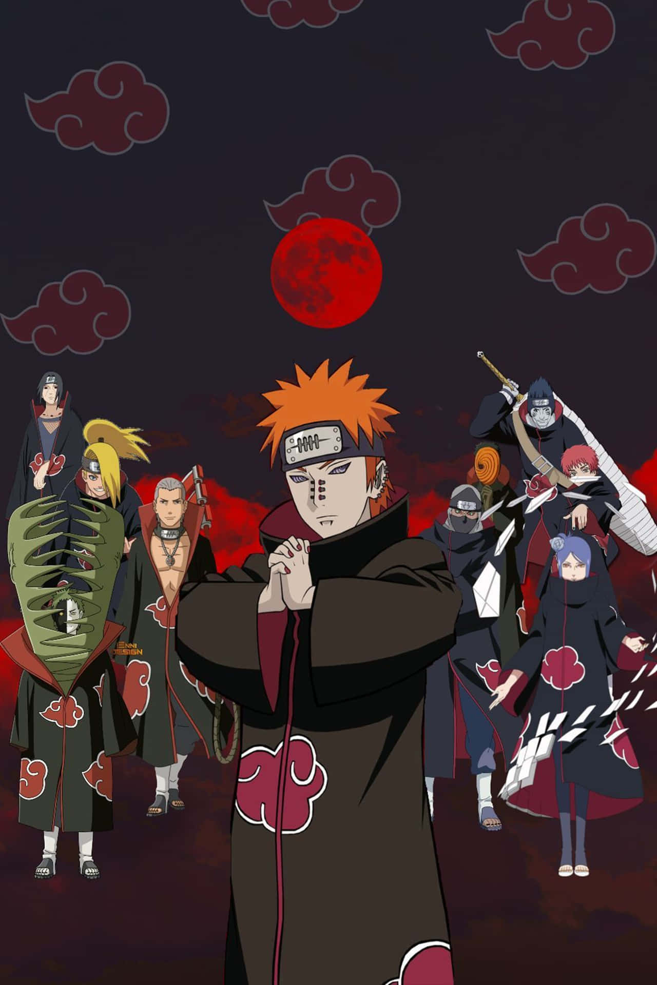Naruto Pain&Friends 4k Wallpaper