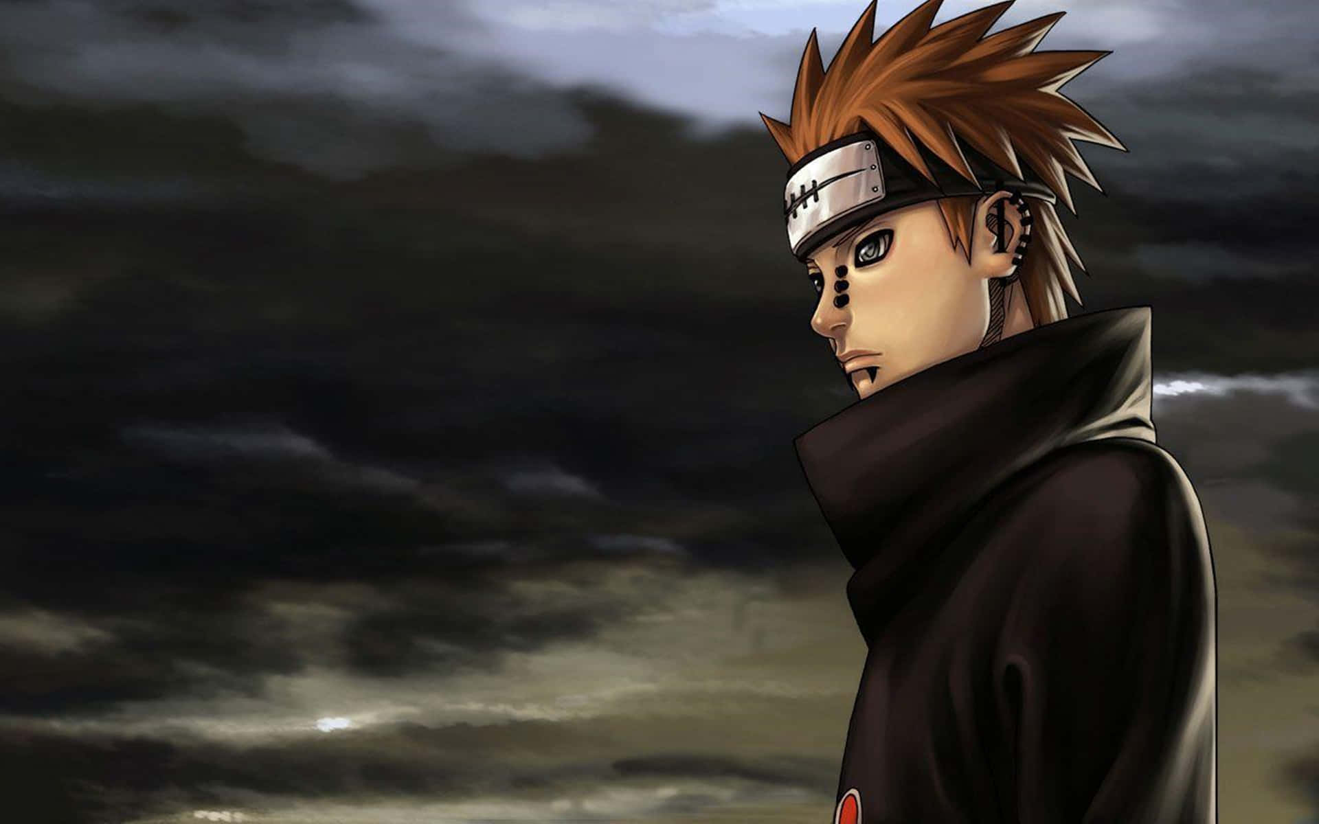 Naruto confronts Pain in a dramatic moment of determination. Wallpaper
