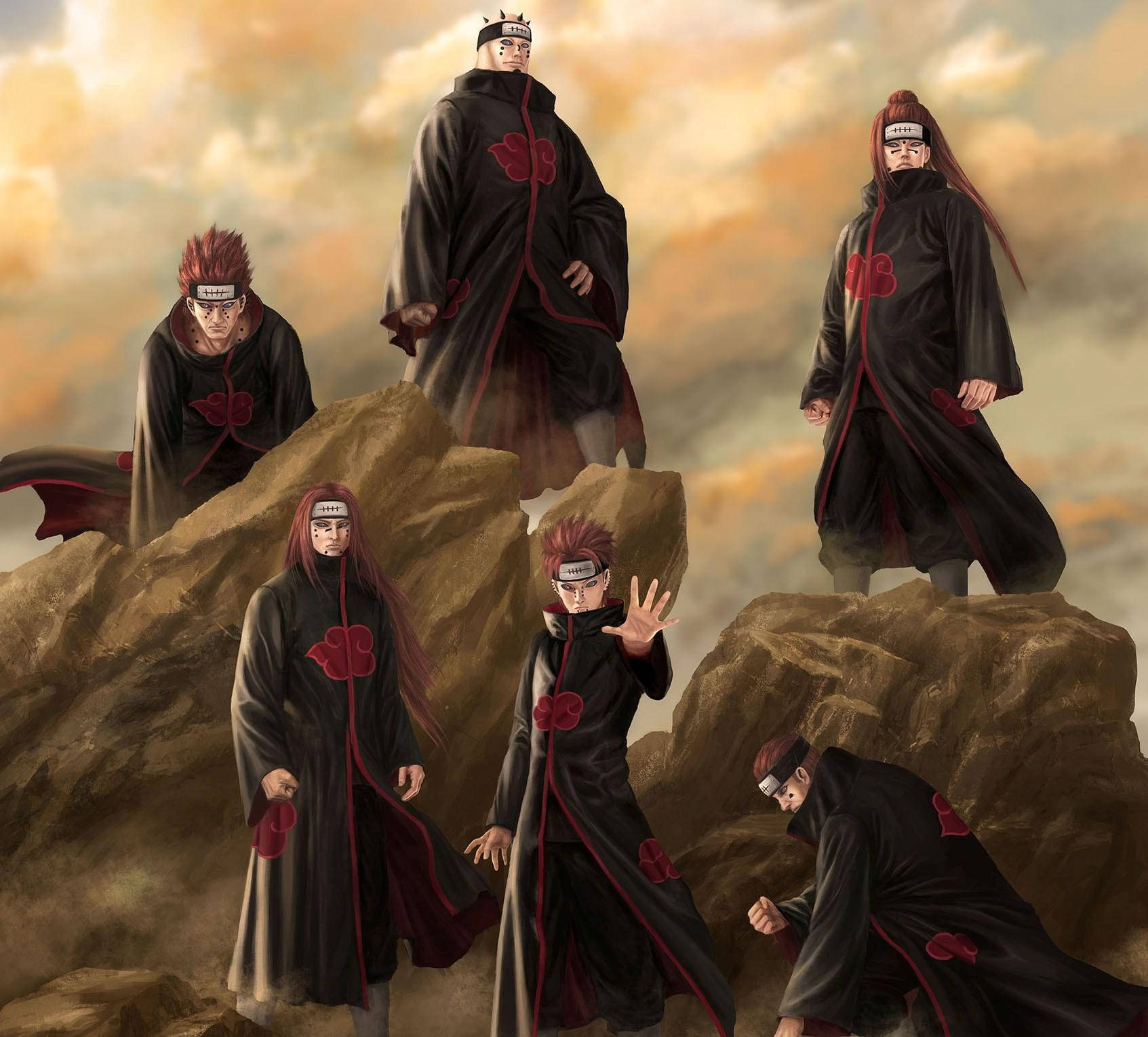 Naruto Pain Akatsuki Group Wallpaper