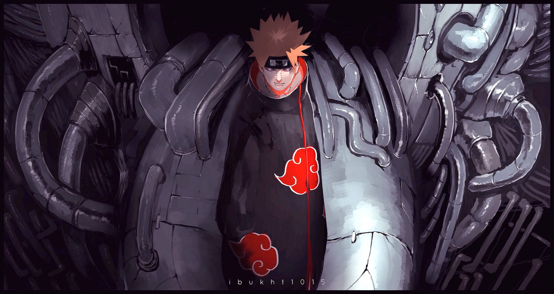 Naruto Pain Looking Down Background