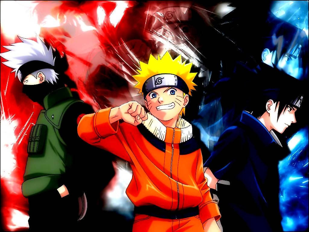 Naruto Pc With Kakashi And Sasuke Wallpaper