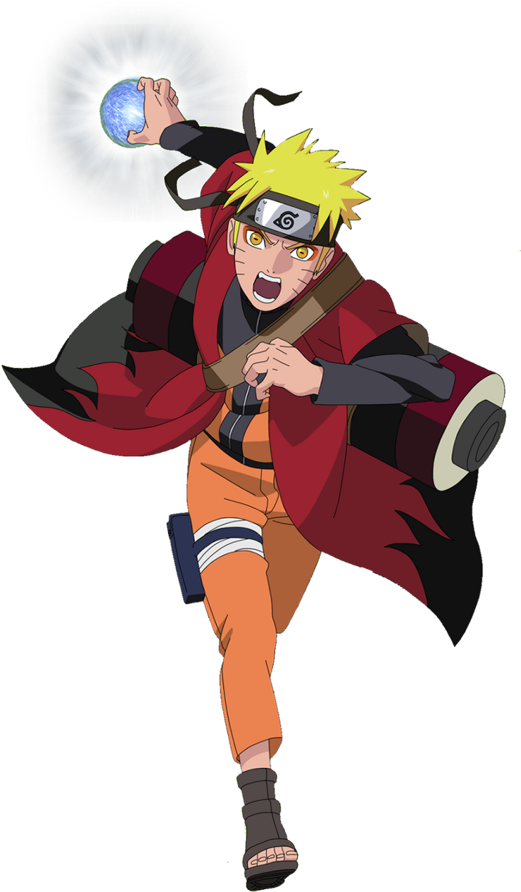 Naruto Performing Rasengan PNG
