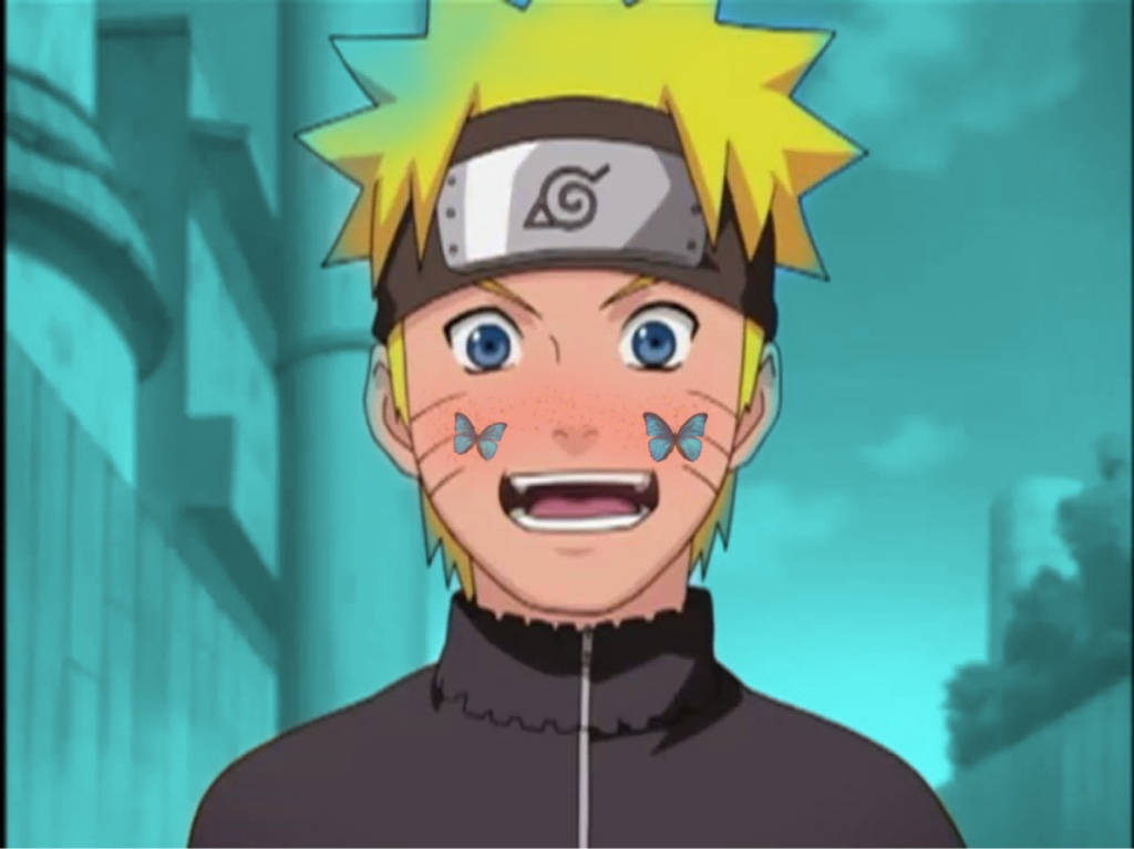 Naruto Pfp With Butterflies Background