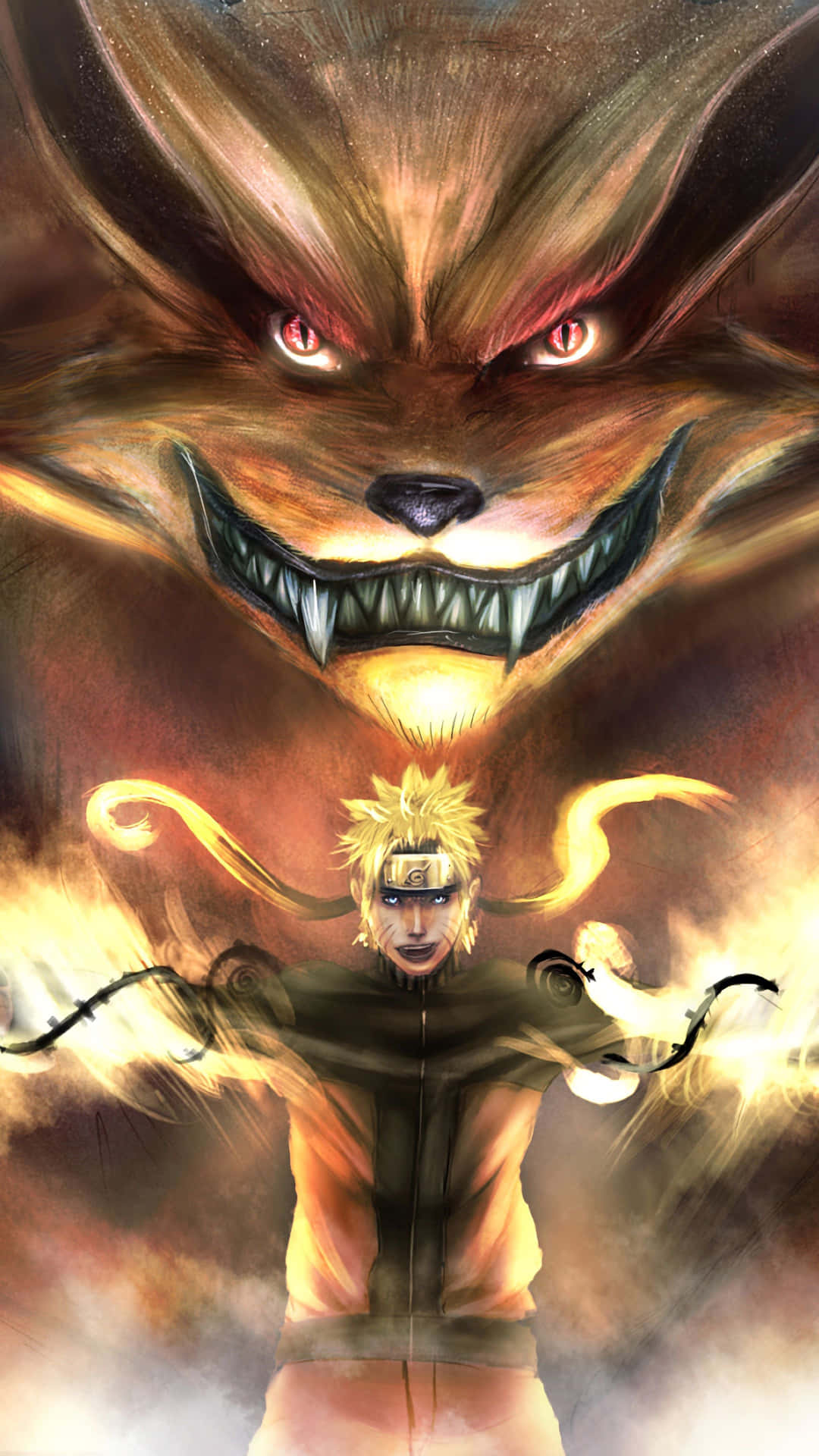 The power of Naruto unleashed in this epic phone background