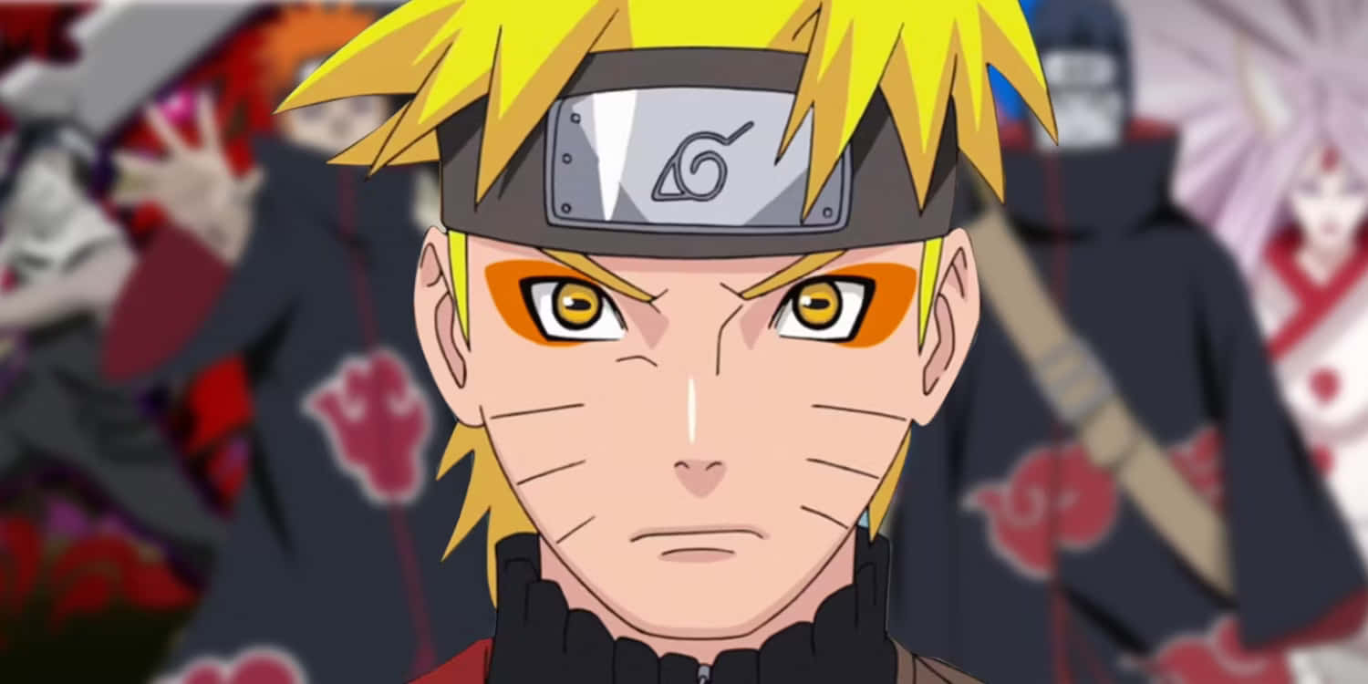 Narutound Sasuke Teilen Einen Intensiven Blick.