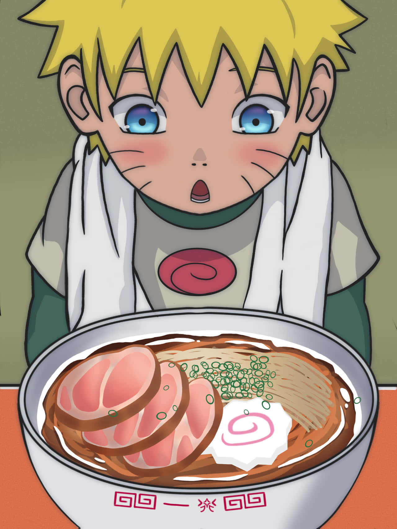 Naruto Eating Ramen 8 X 10 Acrylic Painting on Glass - Etsy