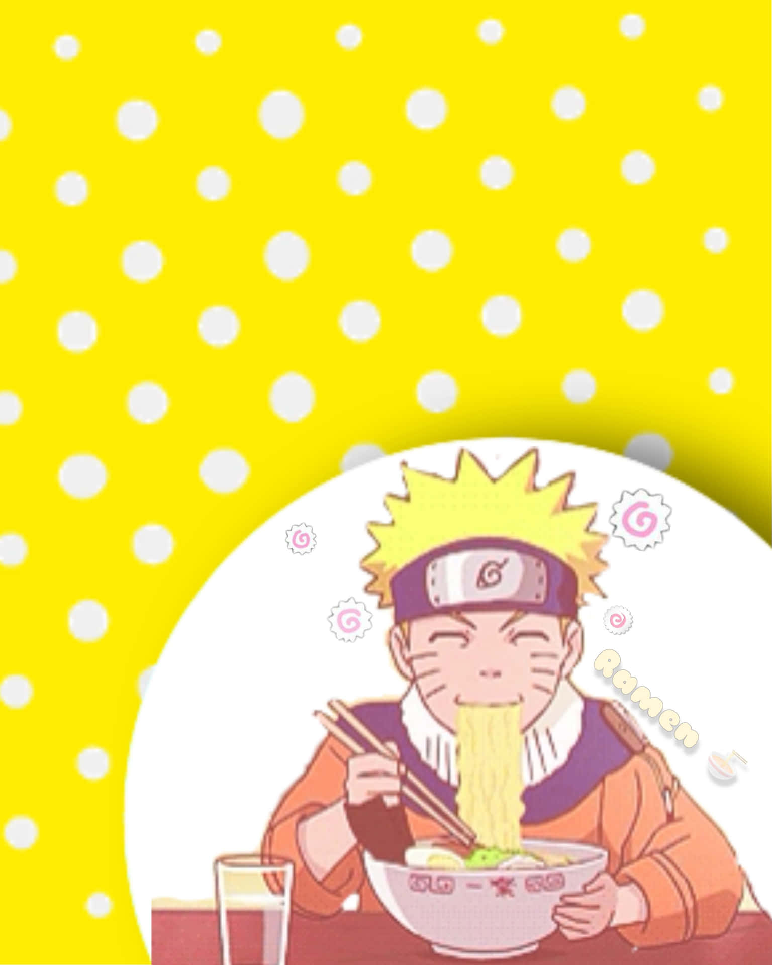 Nyd en forfriskende skål Naruto Ramen på en varm dag! Wallpaper