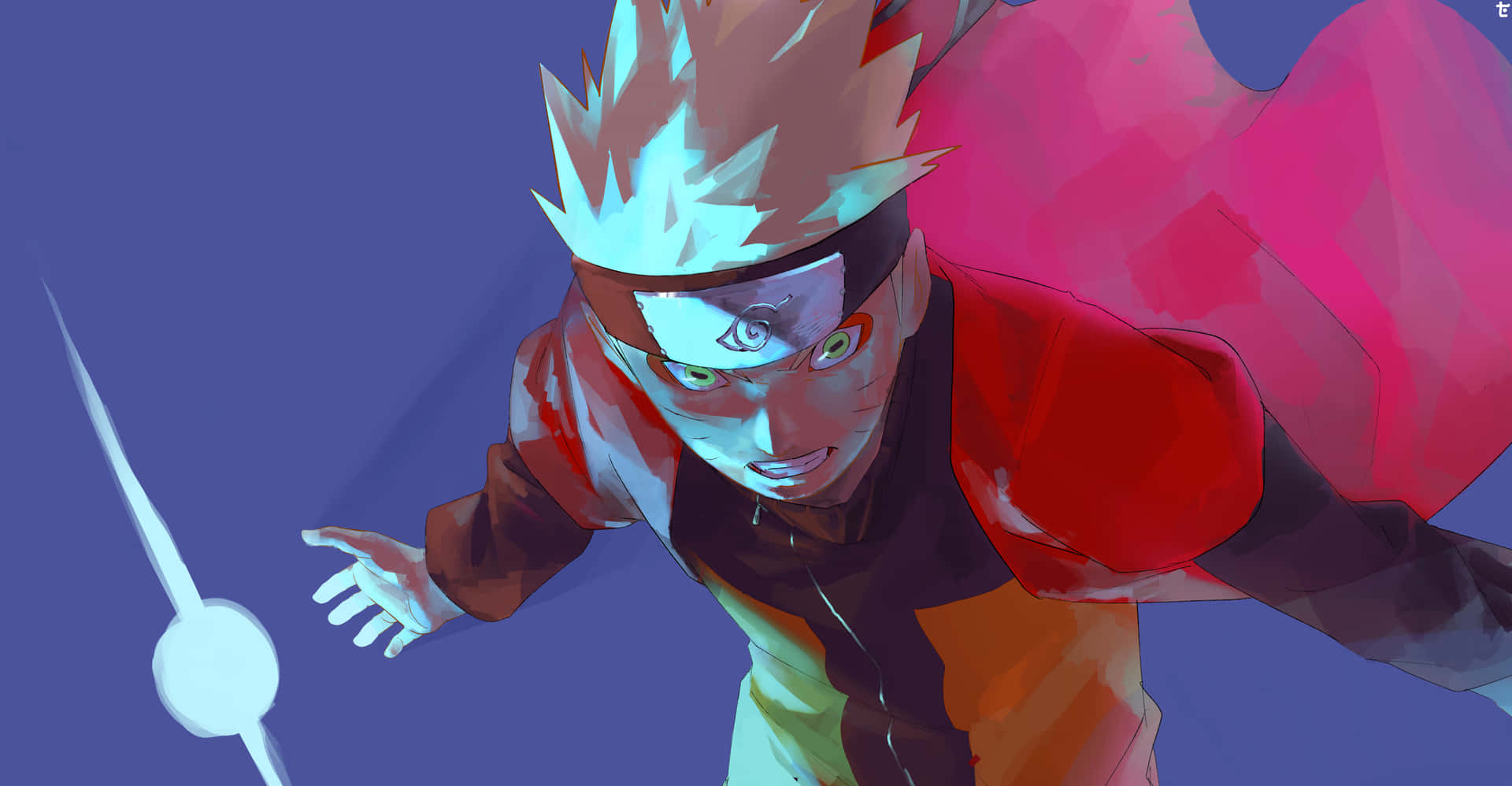 Naruto Rasengan With Red Eyes Wallpaper