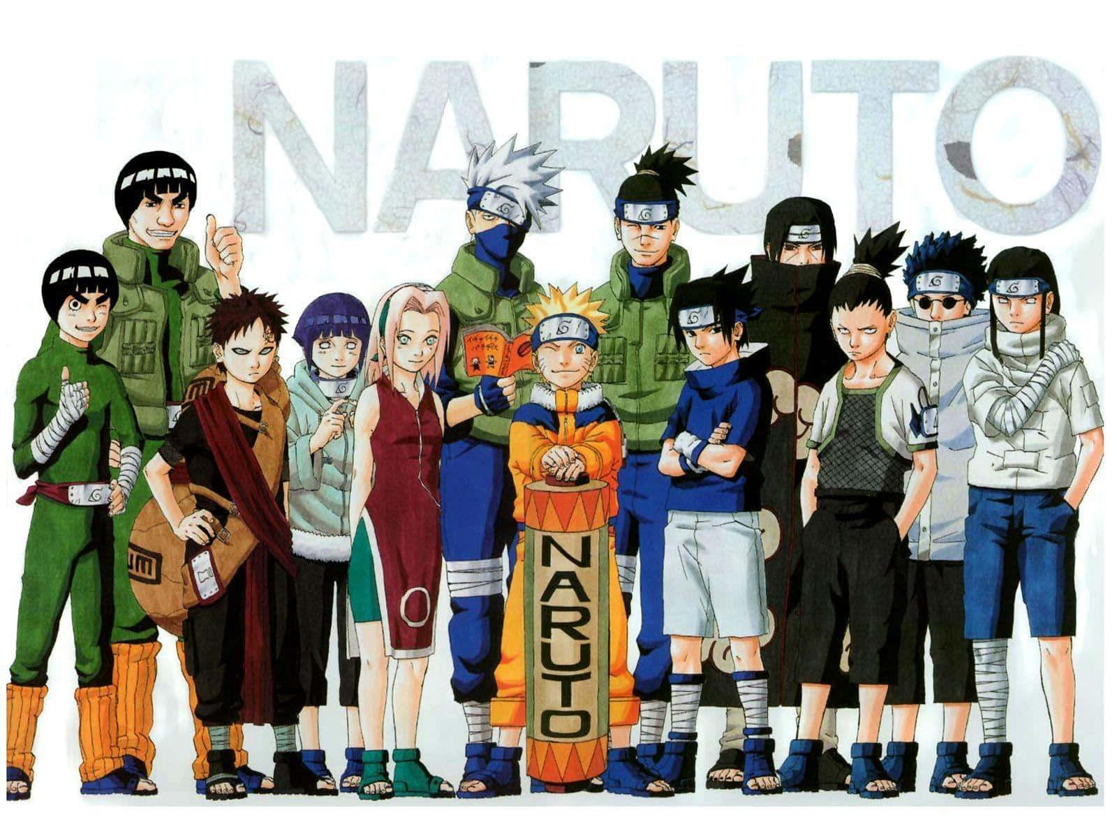 Caption: The power of friendship in the world of Naruto Wallpaper