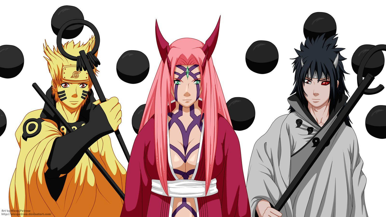 Naruto's Team 7 In Sage Mode