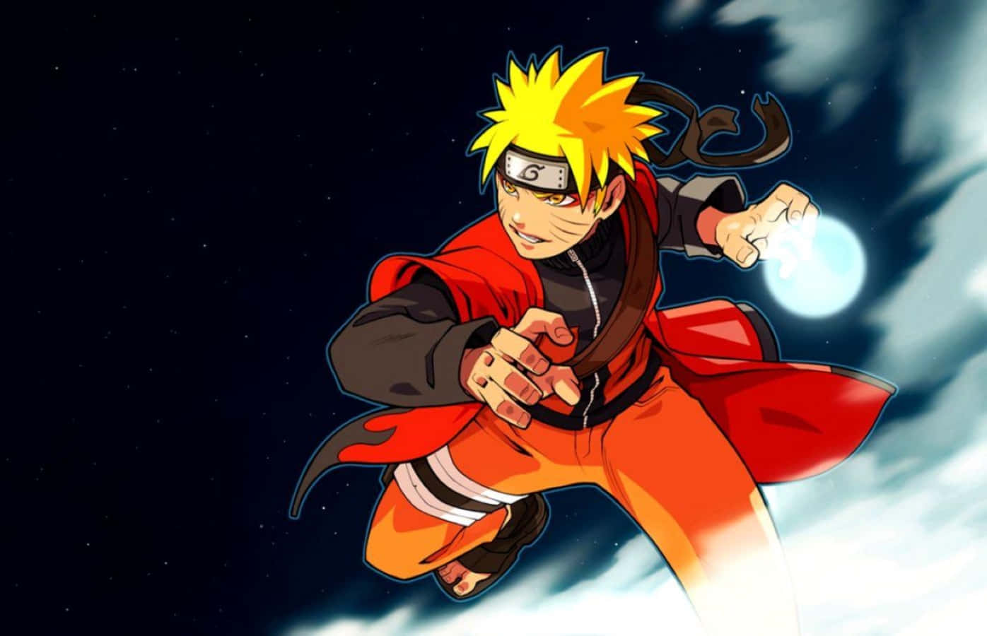 Caption: Naruto Uzumaki Unleashes Sage Mode Power Wallpaper