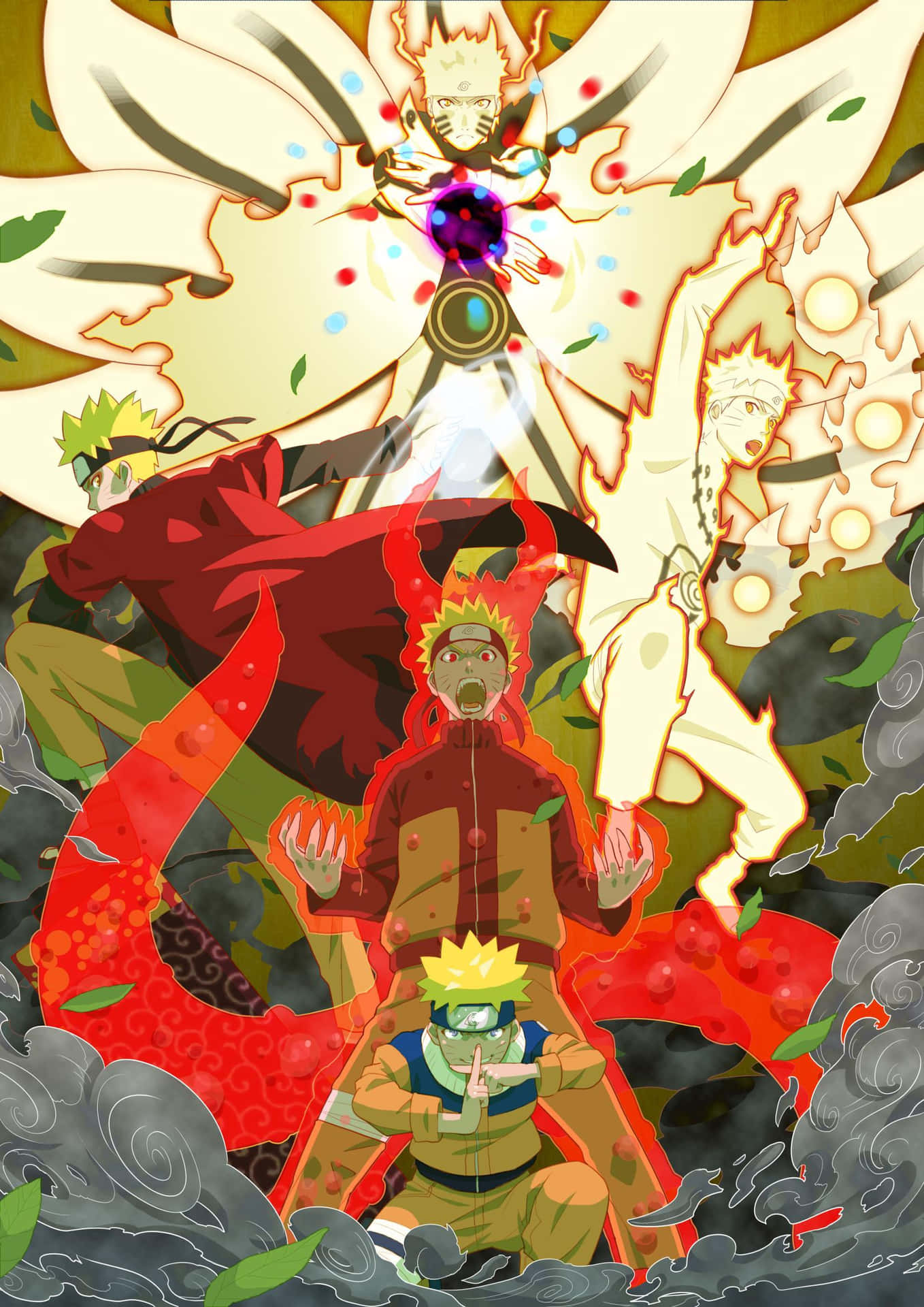 Naruto Uzumaki Mastering Sage Mode Wallpaper