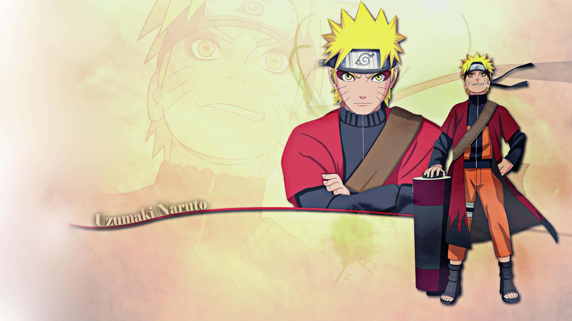 Naruto Uzumaki unleashes his power in Sage Mode Wallpaper